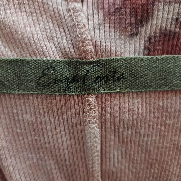 Enza Costa Silk Rib Tank Dress Midi Tie-Dye Pinks Lux Basics Size Small/XS - Picture 5 of 6